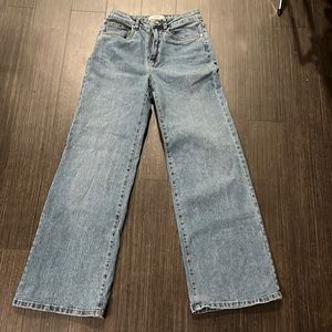 wide leg flared jeans
